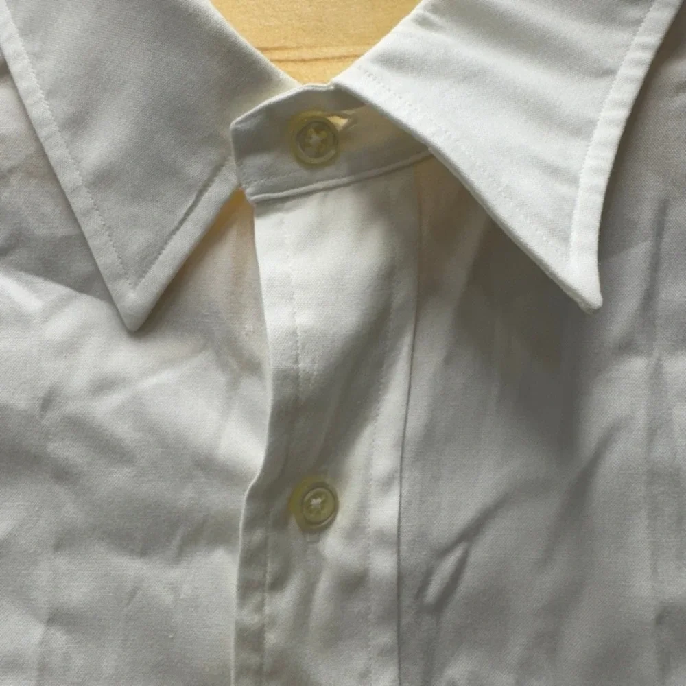 Polo Ralph Lauren Andrew White Pinpoint Oxford Shirt Mens 16 34/35 Cotton